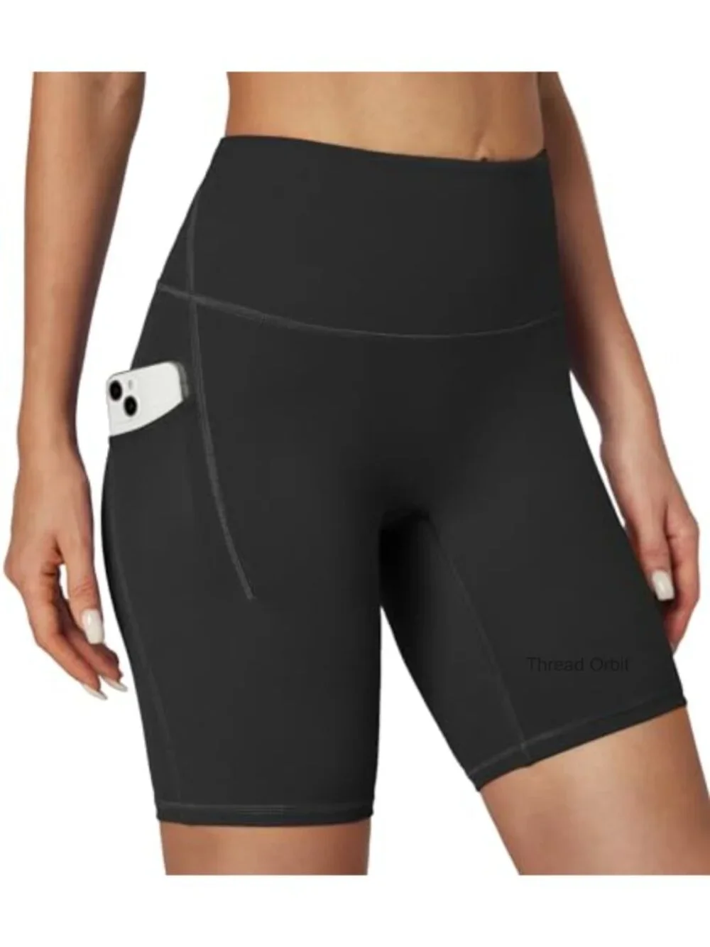 High Waisted Tummy Control Biker Shorts with Pockets 8